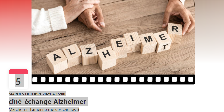 Ciné-échange Alzheimer