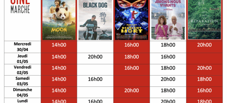 Programme de la semaine du 30/04