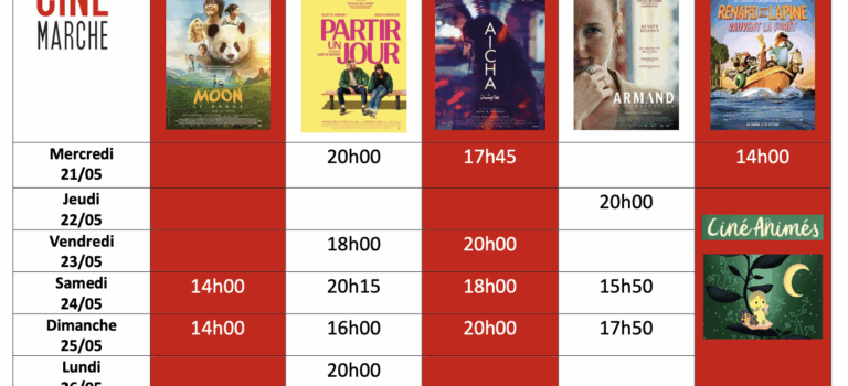 Programme de la semaine du 21/05 Programme de la semaine du 21/05