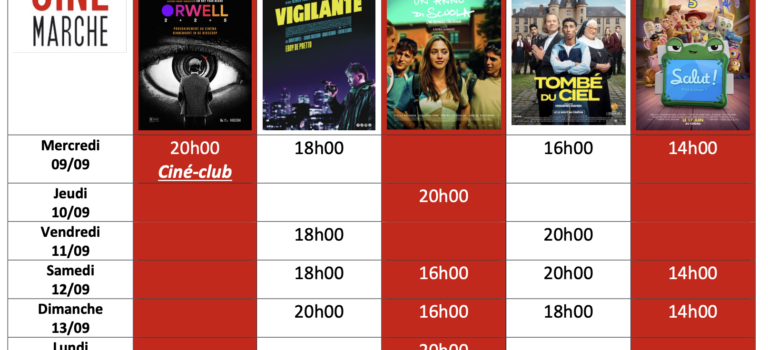 Programme hebdo Programme hebdo