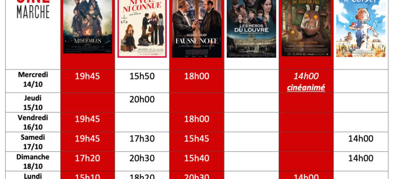 Programme hebdo Programme hebdo